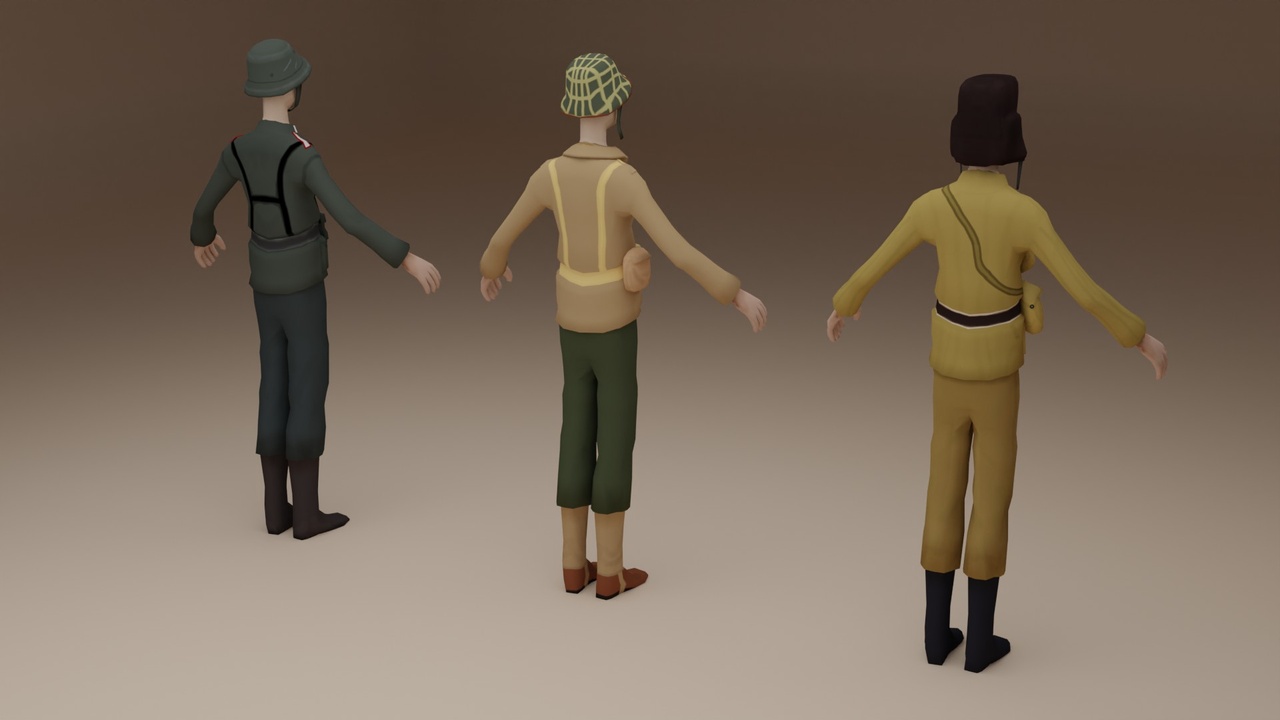 Media 1 for listing Stylized WW2 Soldiers
