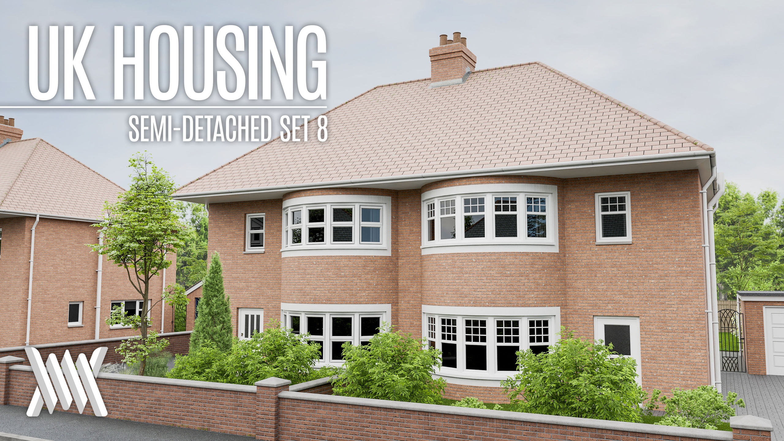 商品 UK Housing - Semi-detached Set 8 的媒体 1
