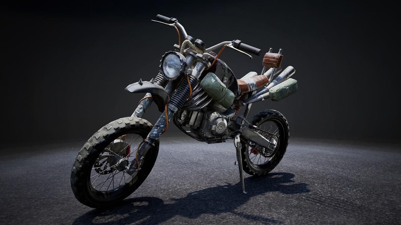 Media 1 for listing Post Apocalyptic Bike 3D Model