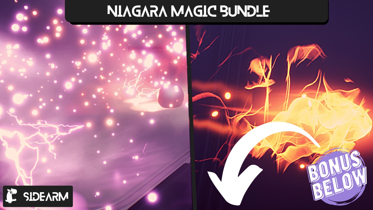 Media 1 for listing Niagara Magic VFX Bundle (Niagara Magic Projectiles, Niagara Magic AOE, Magic)
