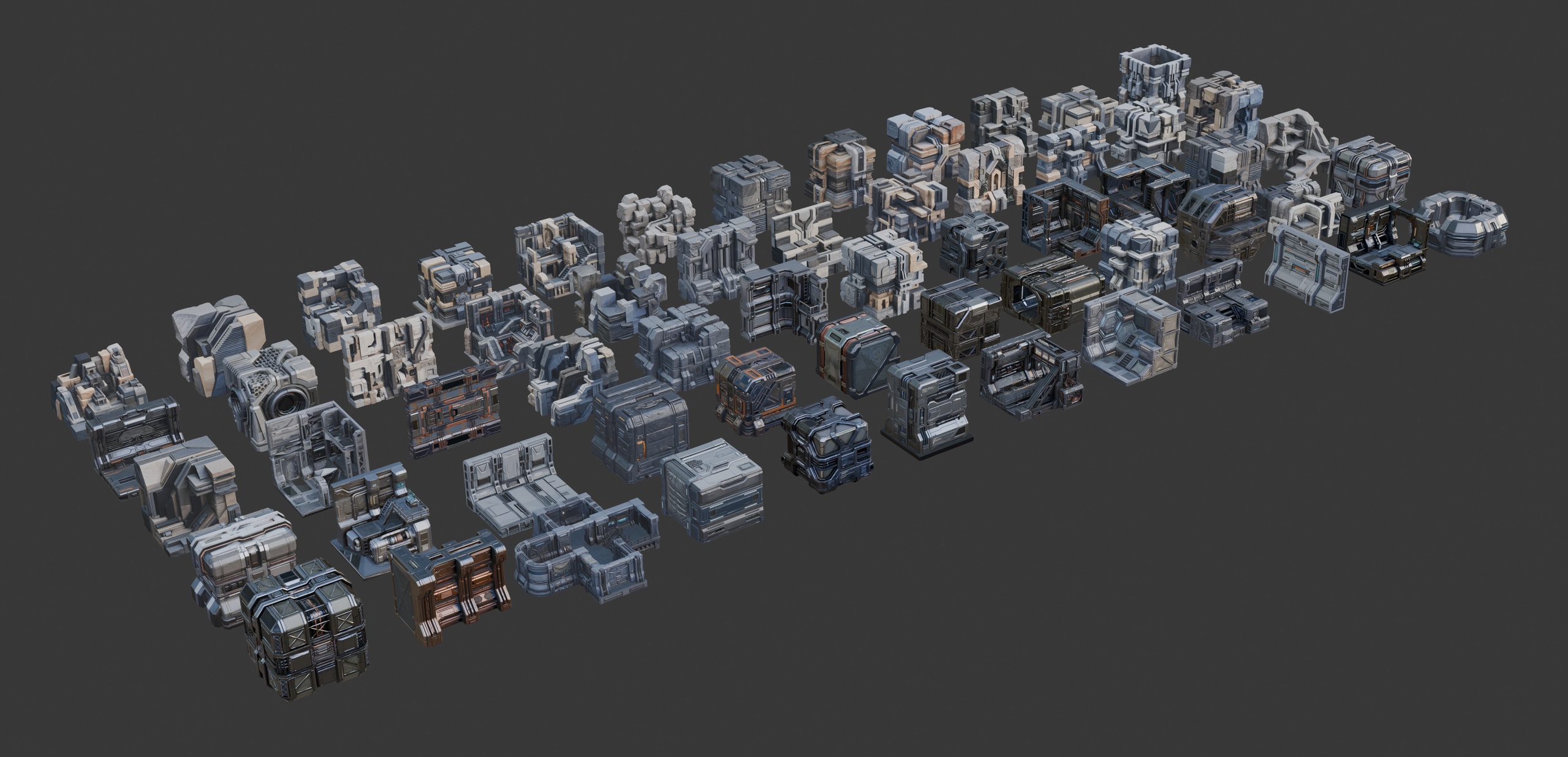 Media 1 for listing scifi structures set n2 3