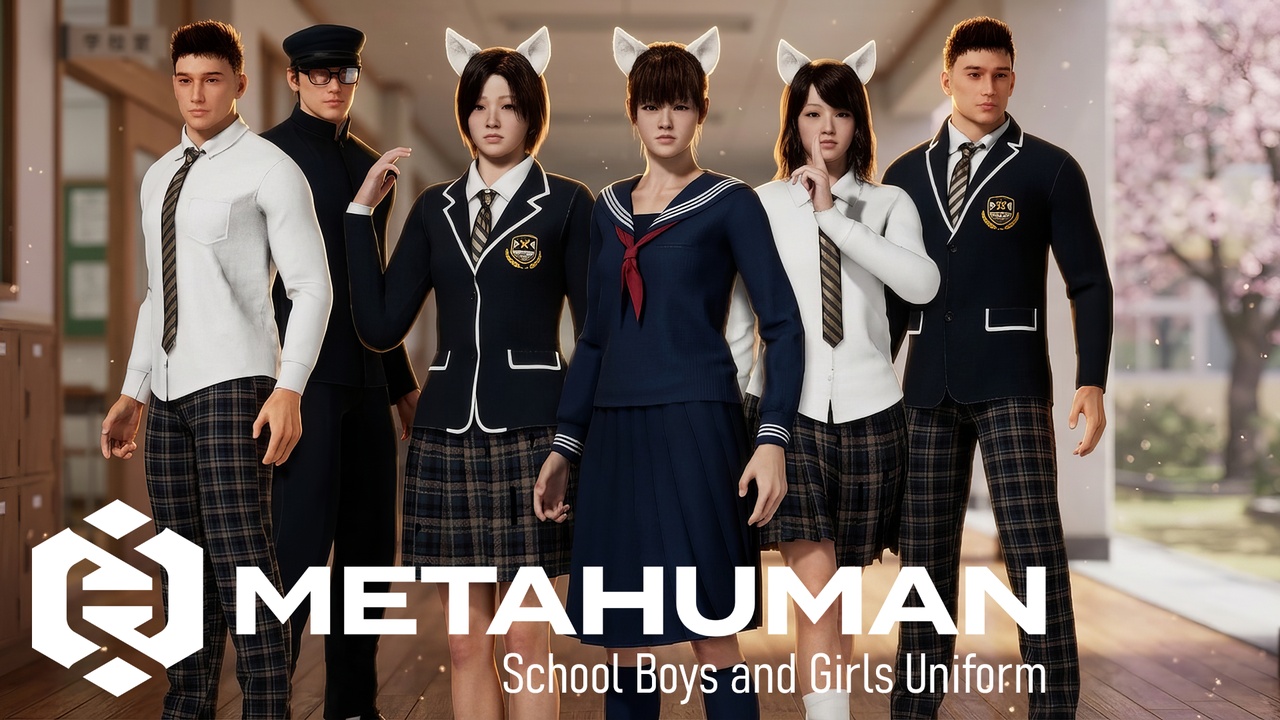Media 1 for listing MHC: School Boys and Girls | Metahuman Mega Bundle