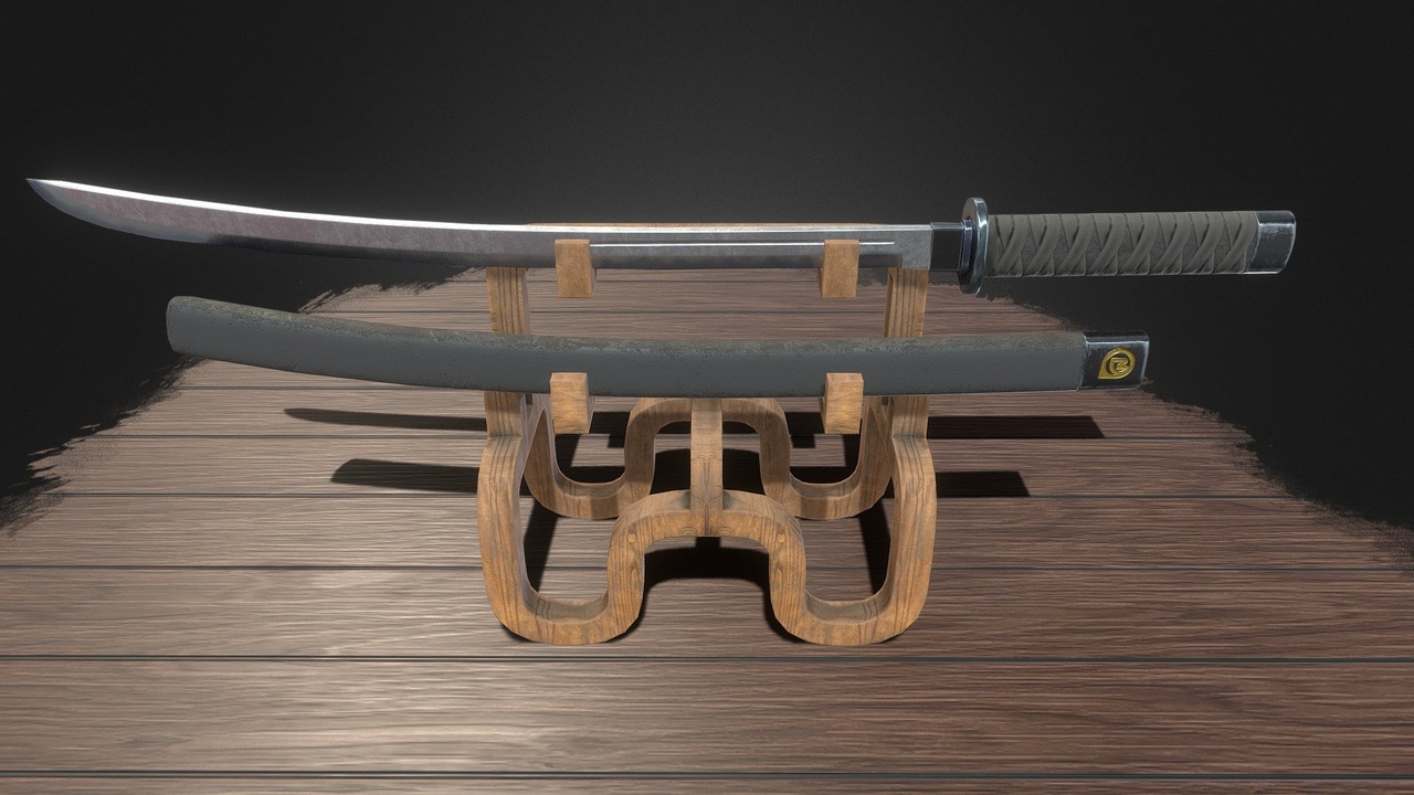 Media 1 for listing Katana | Low-Poly Game Asset