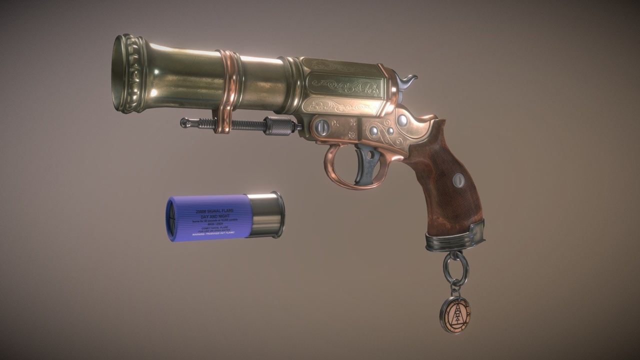 Media 1 for listing Stylized Flare gun