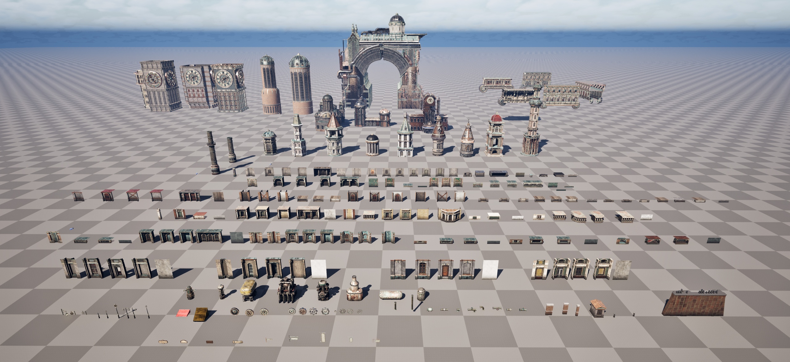 Media 1 for listing Port Aerion - Steampunk Industrial City Kit