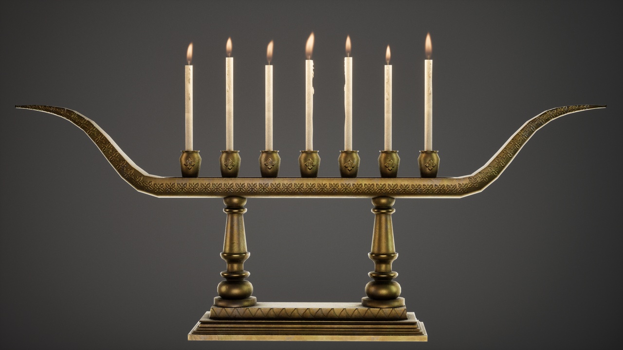 Media 1 for listing Buddhist Hindu Boat Lamp Diya Candle Holder - Low Poly Game Ready PBR Prop