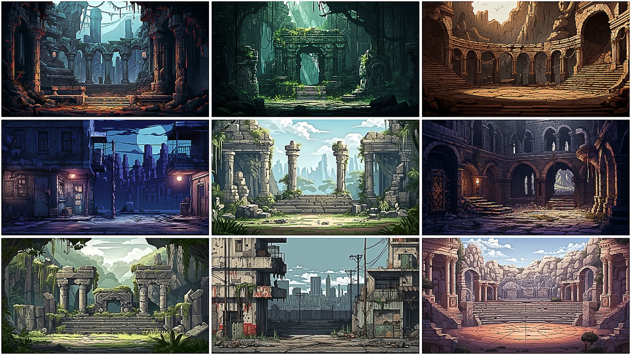 出品BACKGROUND - Pixel Ruin 1のメディア1