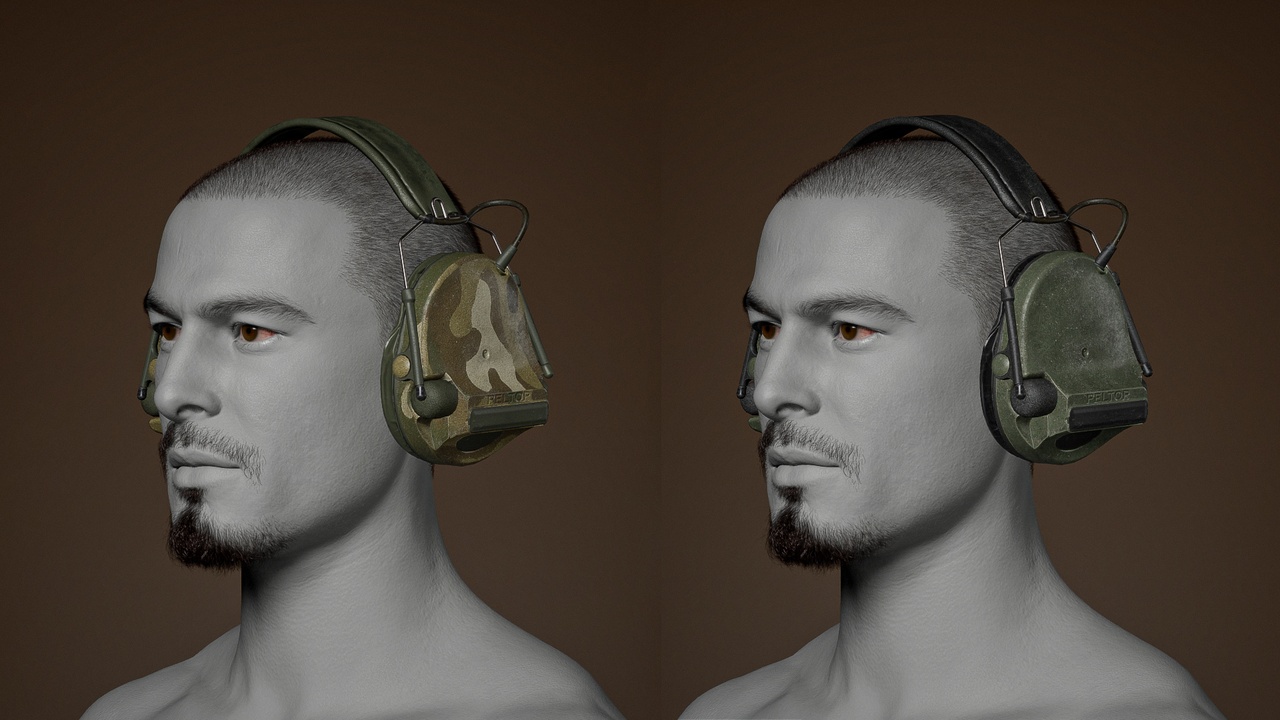Media 1 for listing Soldier Military Headset - Outfit for MH Rigged