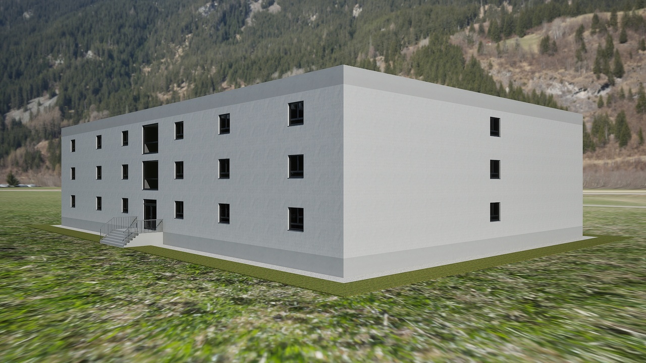 Media 1 for listing Military Base – Barracks Building & Interior Dormitory – FBX / BLEND / OBJ