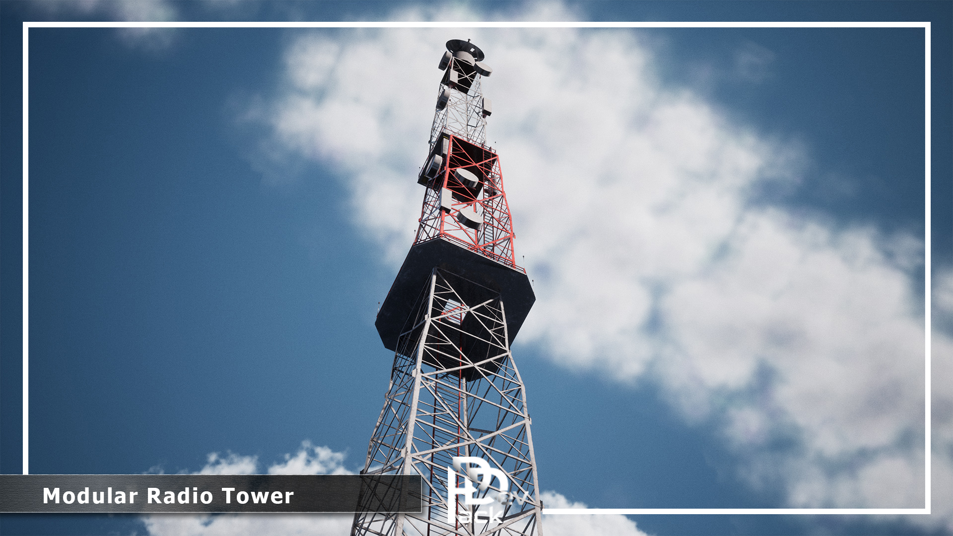 Modular Radio Tower / 26 Assets | Fab
