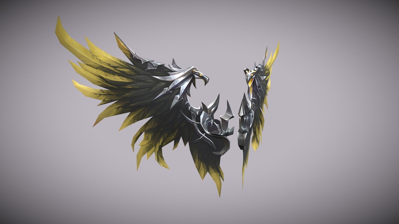 Media 1 for listing Dark cult Animated character wing