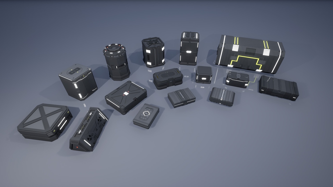 Media 1 for listing Sci-Fi Box Props