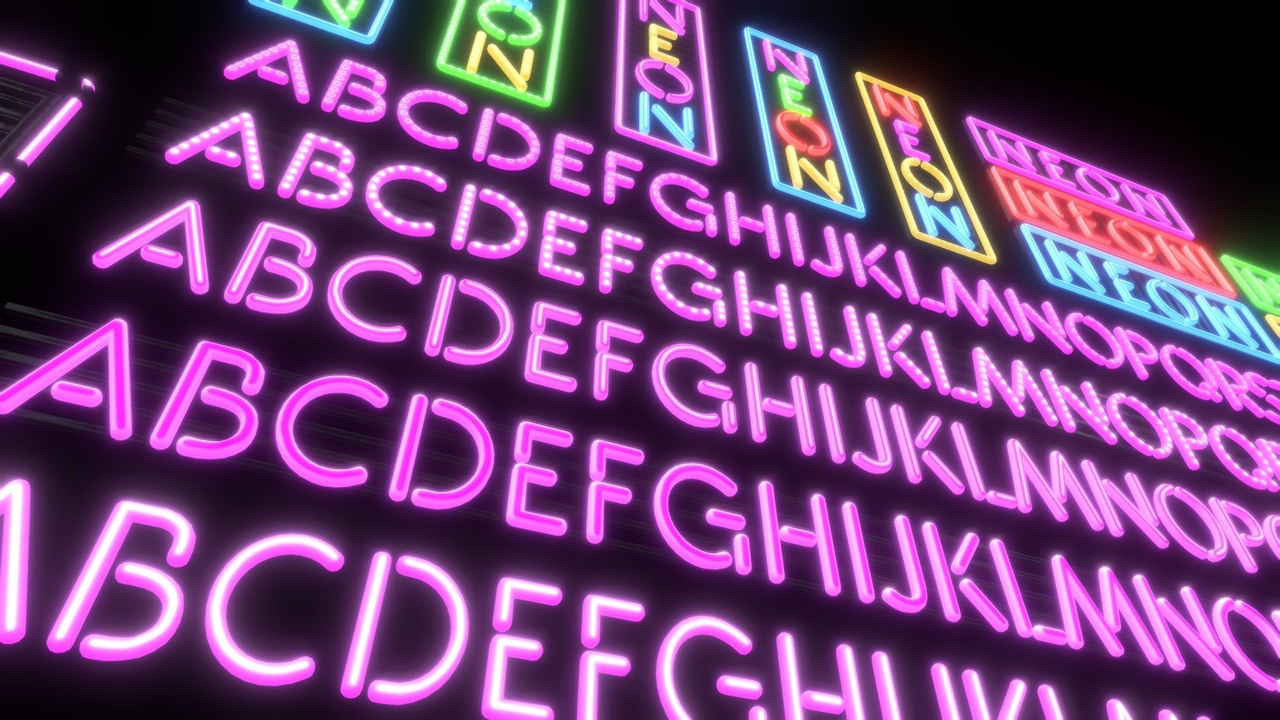 Media 1 for listing Neon Alphabet, Numbers, Sign profiles