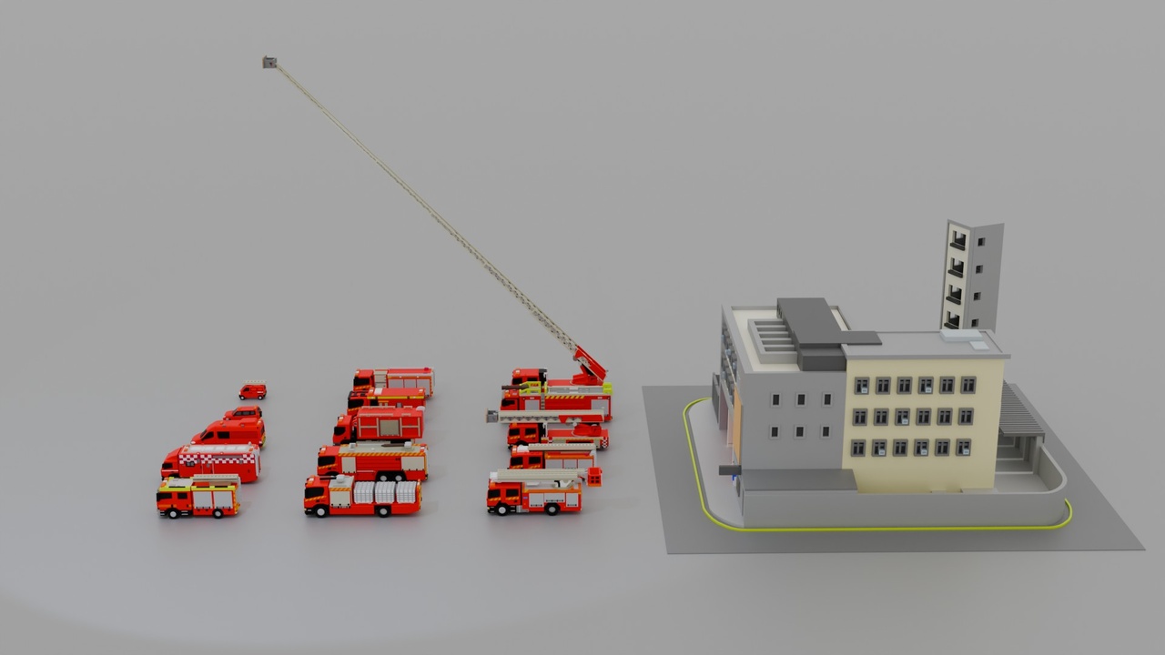 Media 1 for listing Hong Kong Fire Station and Truck Pack