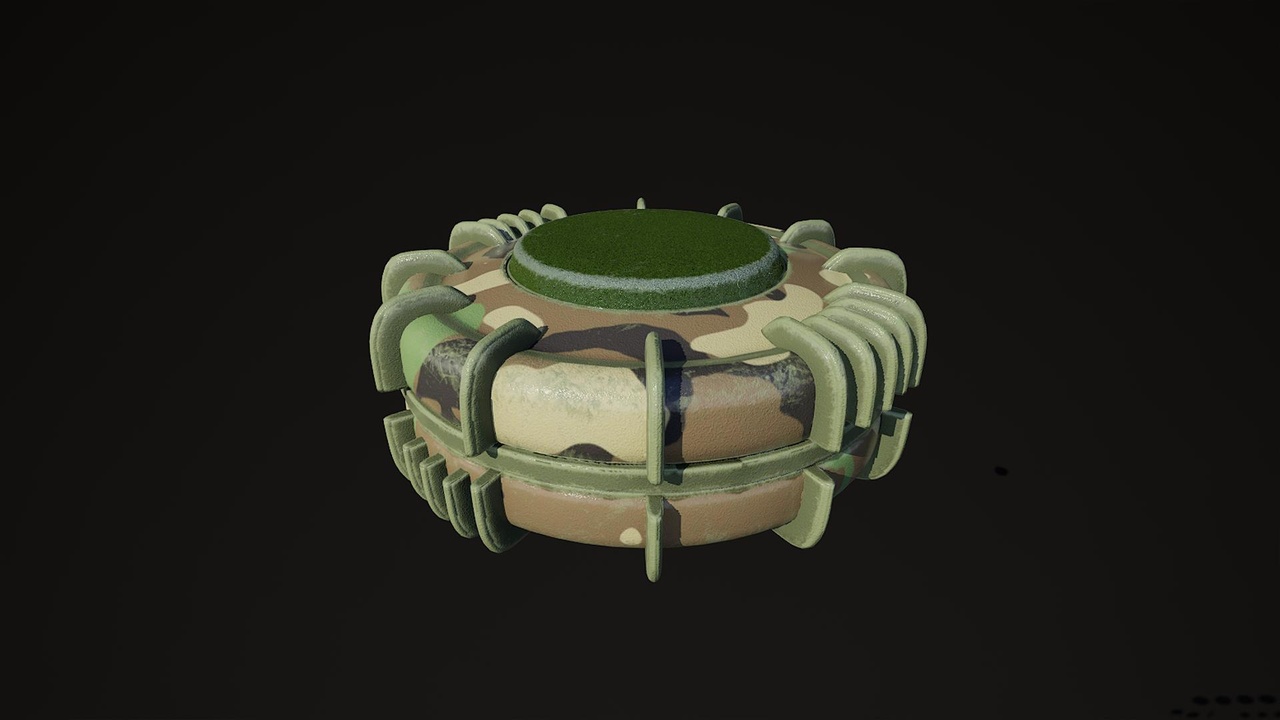 Media 1 for listing VS50 explosive mine woodland color