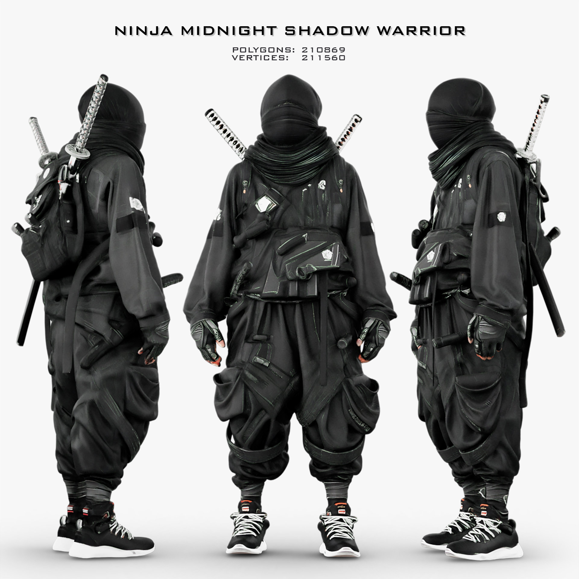 Ninja Midnight Shadow Warrior | Fab
