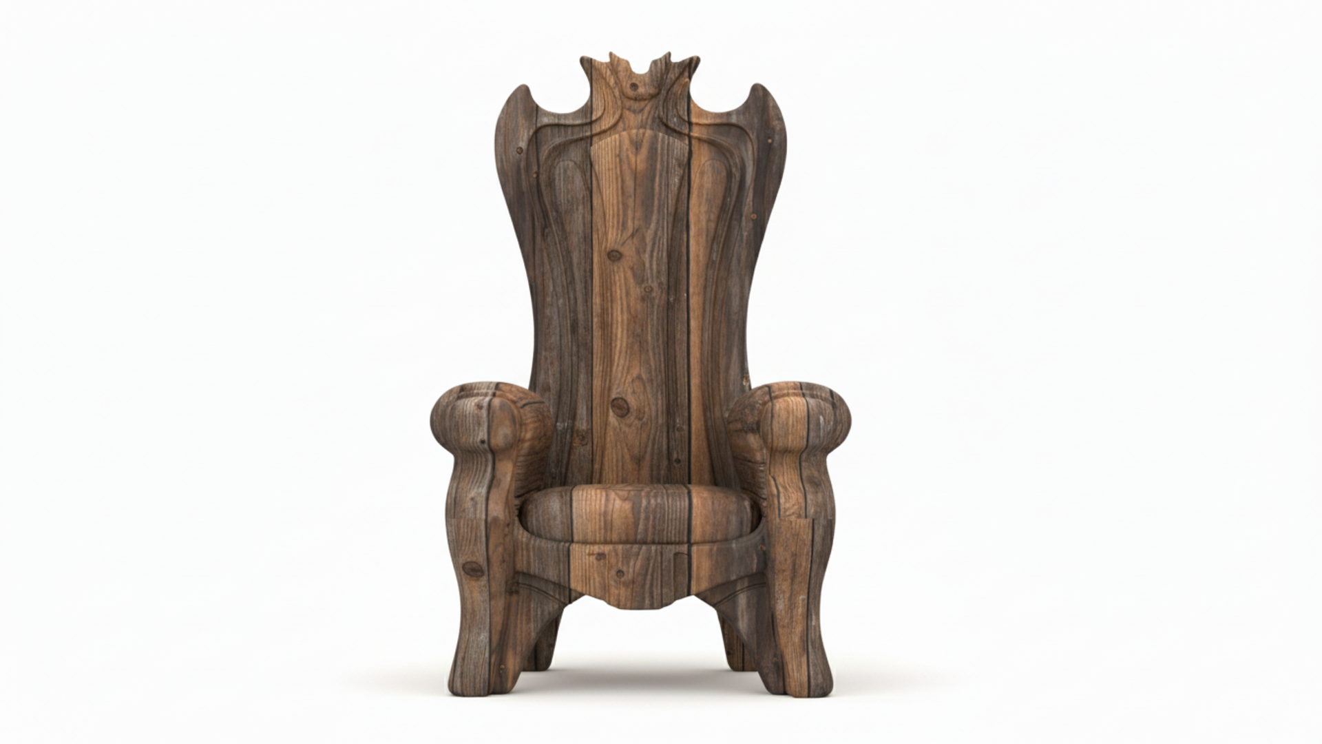 Rustic Throne Stylized Rustic Wooden Throne Model (Viking/Fantasy Style) (with LOD) | Fab