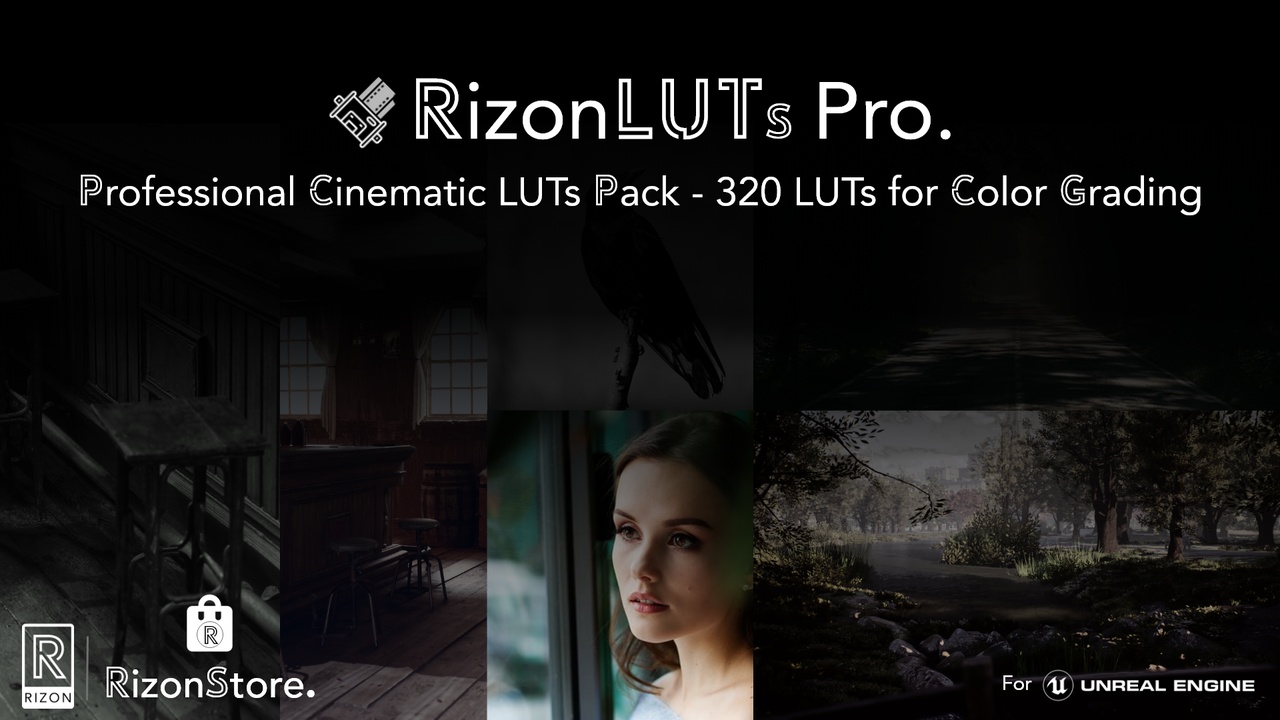 Media 1 for listing Rizon LUTs Pro - Professional Cinematic LUT Pack - 320 LUTs for Color Grading