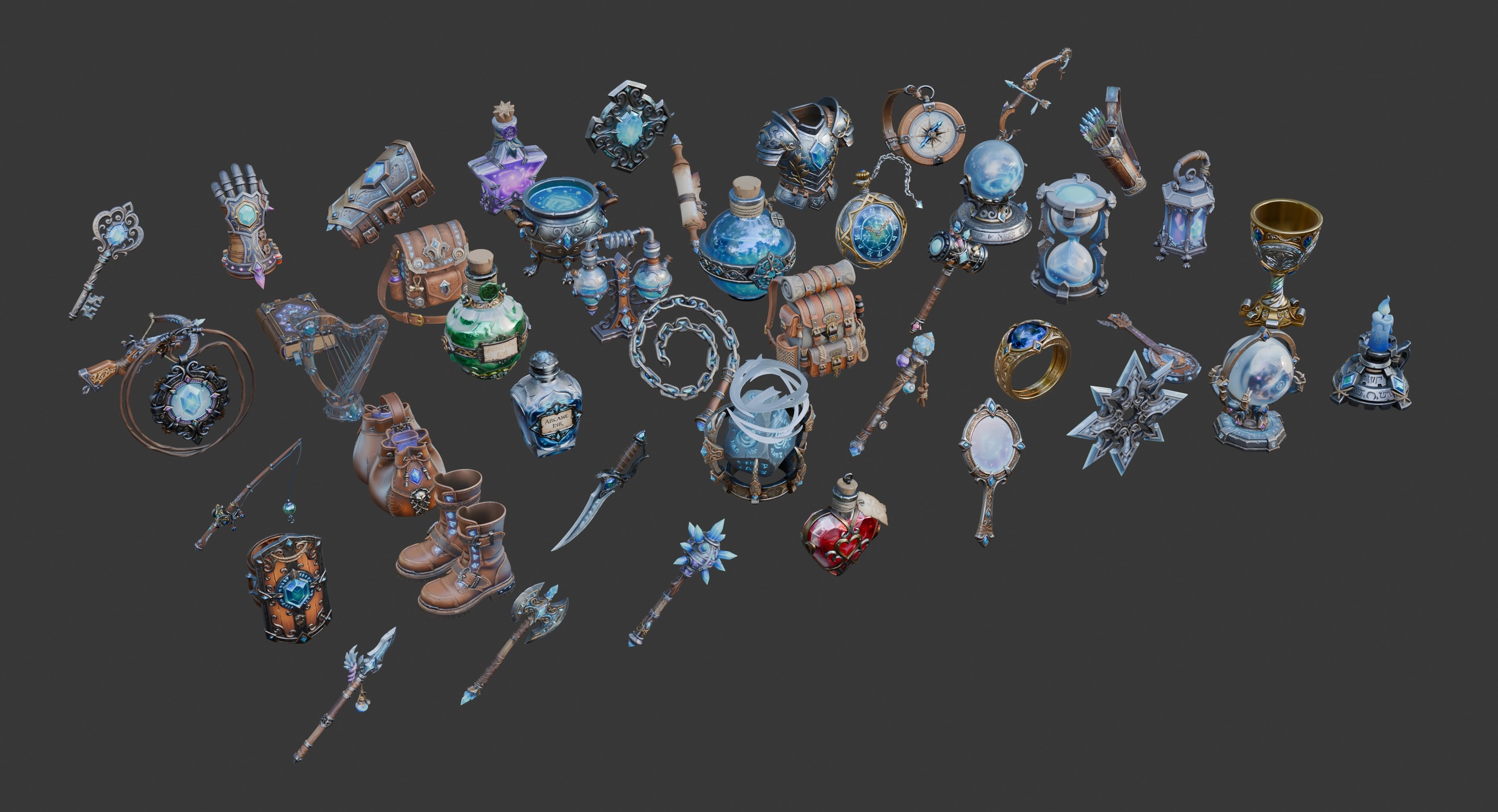 Media 1 for listing Various Fantasy Objects set 1
