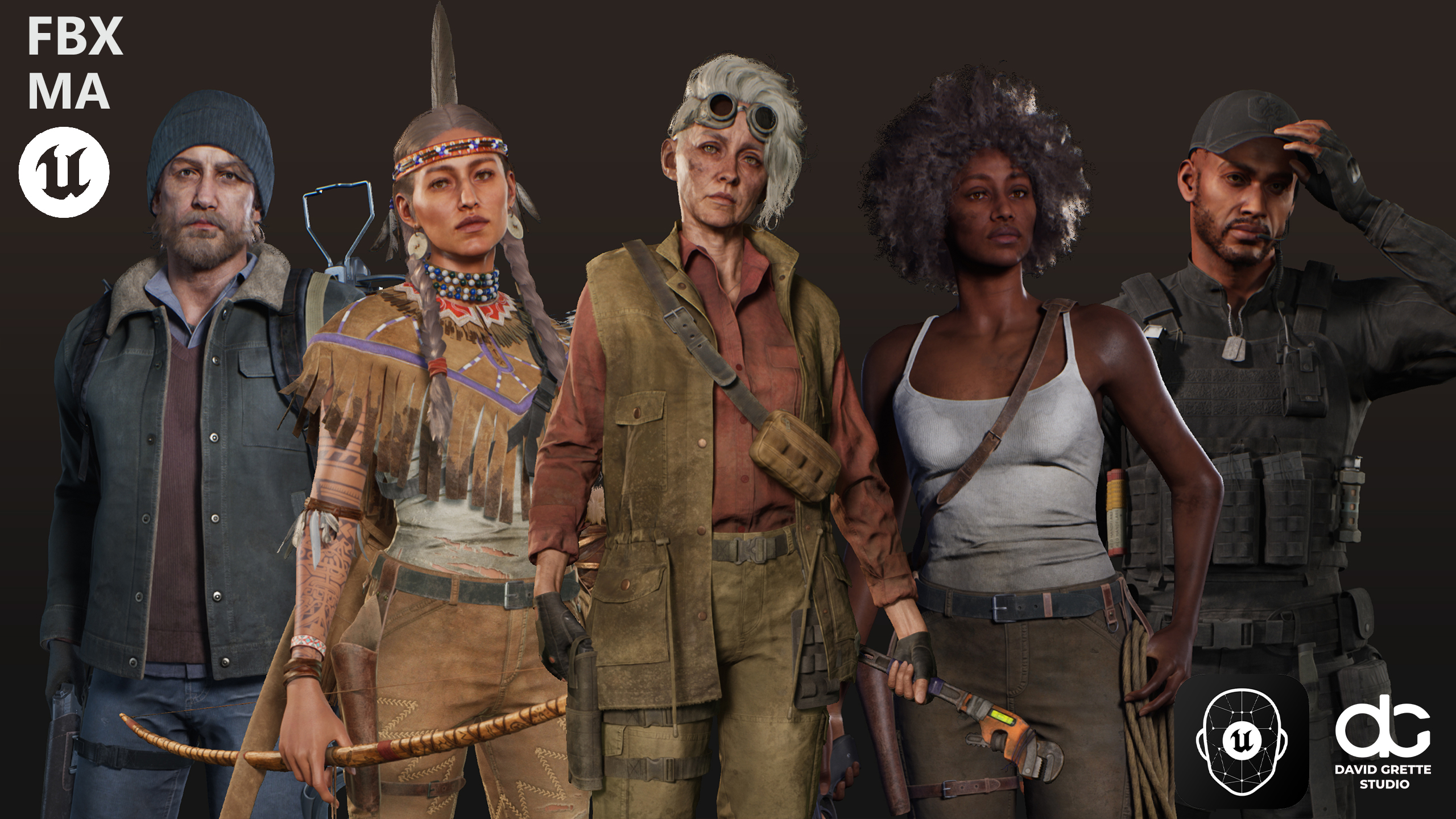 Eff Character Adventure Characters Pack 2 - Survival, Survivor, RPG, Shooter, Action ...