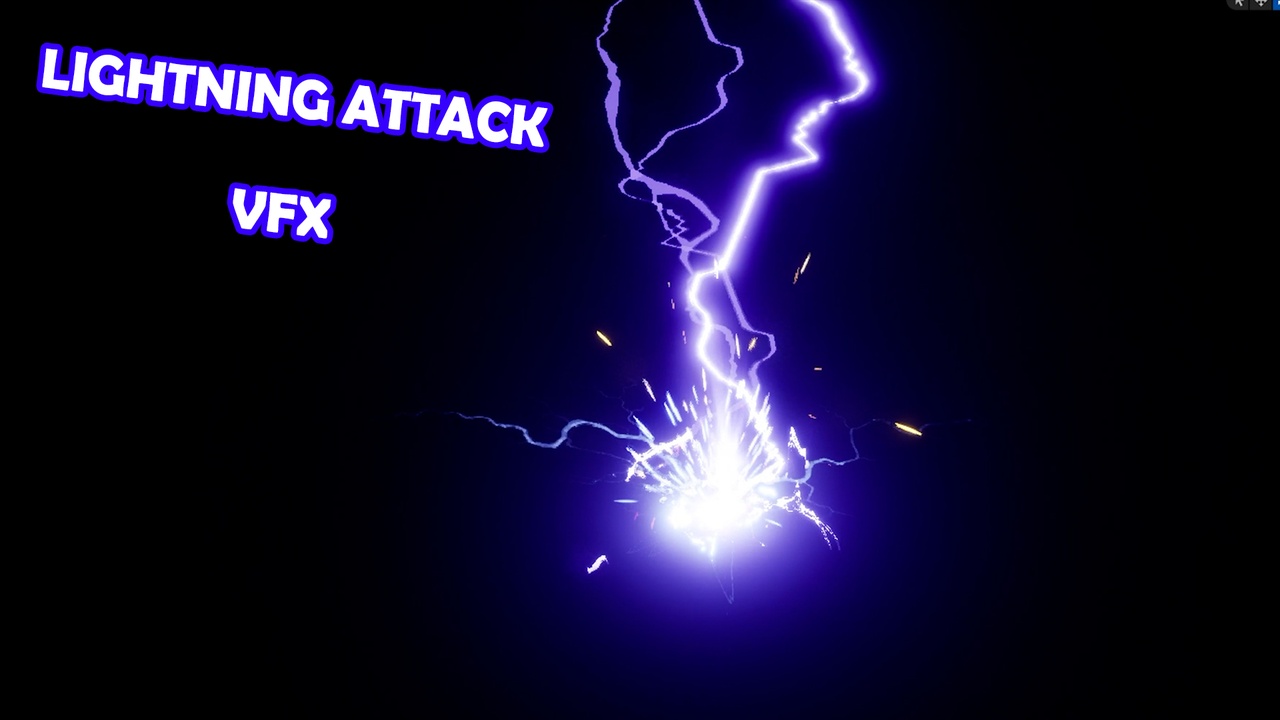 Media 1 for listing ⚡ Realistic Lightning Attack VFX (Niagara | Optimized | UE5)