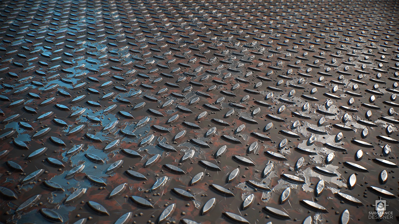 Media 1 for listing Stylized Diamond Plate