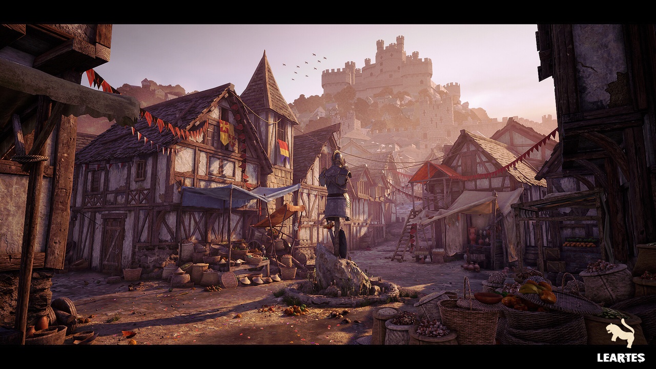 File multimediali per l'articolo Medieval Village Environment ( Medieval Medieval Village Village Medieval 3D ): 1