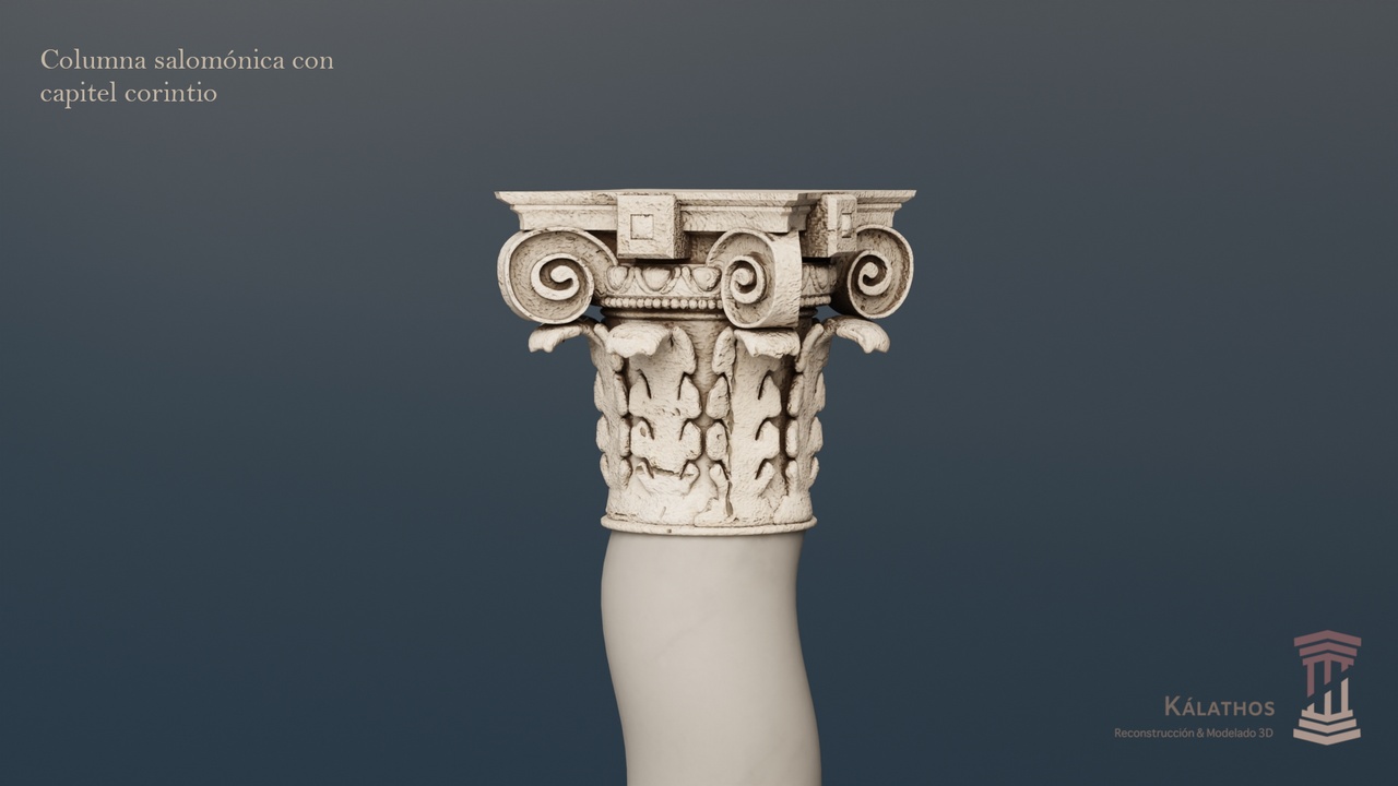 Media 1 for listing Columna salomónica y capitel corintio / Solomonic column amd Corinthian capital