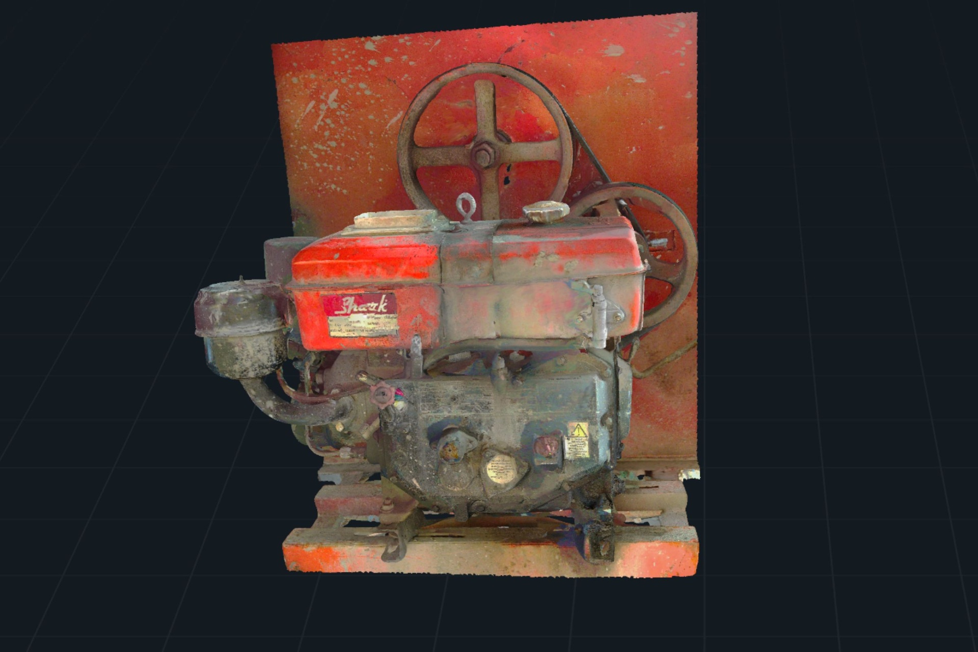 Media 1 for listing Wall mounted Diesel Engine - Realistic object scan