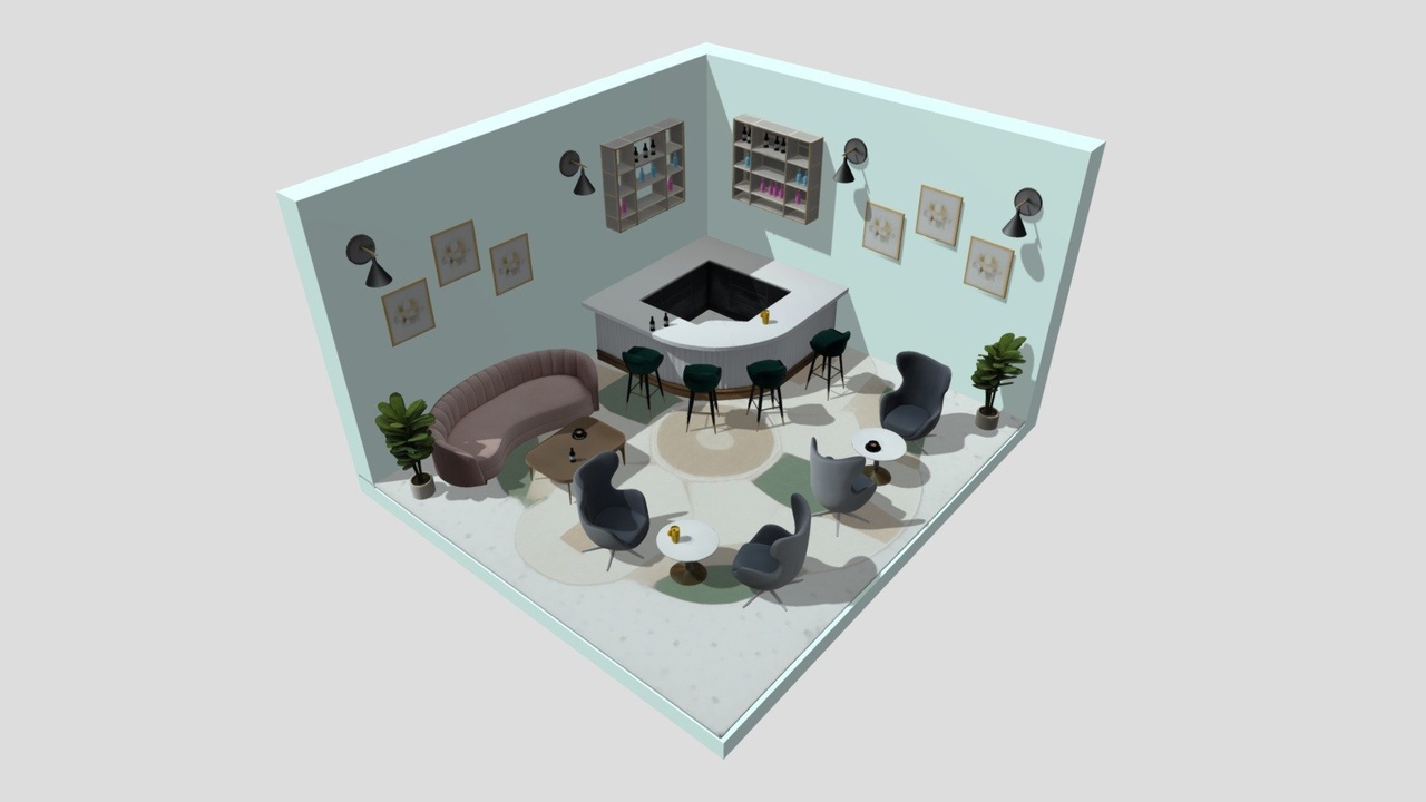 Media 1 for listing Aesthetic Isometric Bar