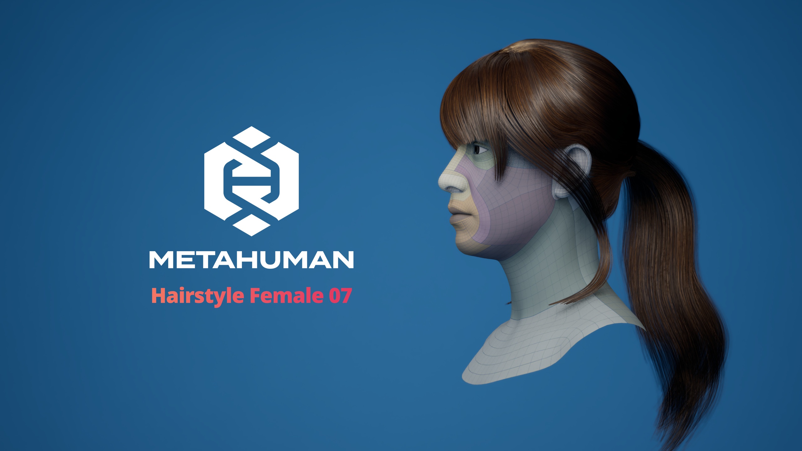 Media 1 for listing MetaHuman Hairstyle Female 07 Groom