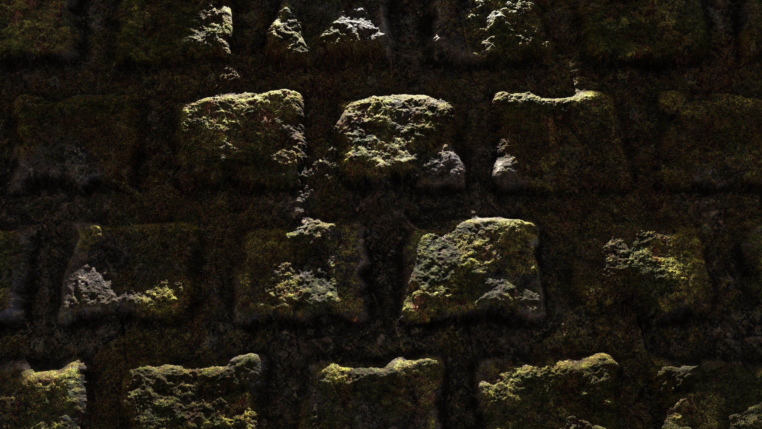 Mídia 1 do anúncio Mossy Stone Wall 8K PBR Texture