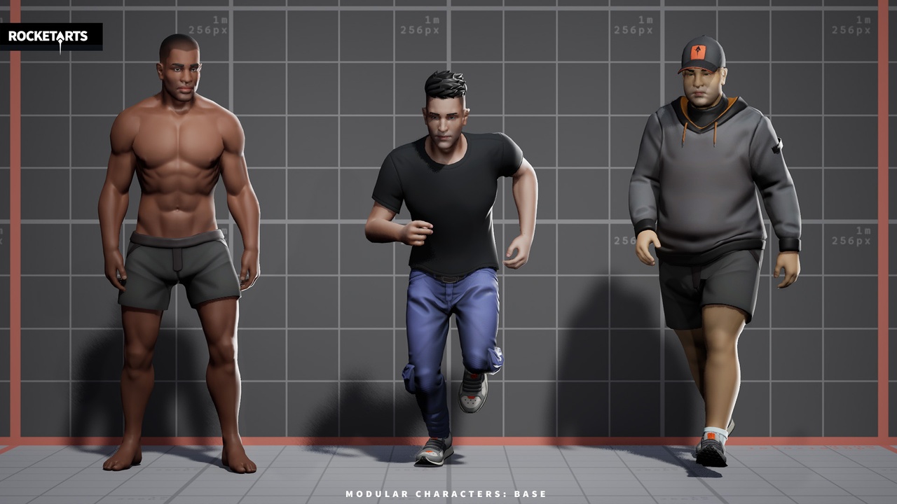 Media 1 for listing Modular Character Base package