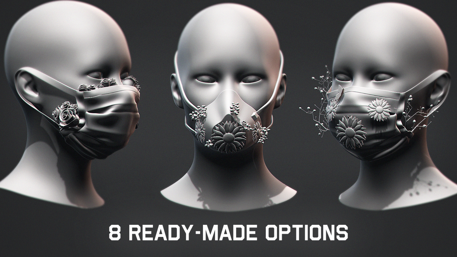 Medical Mask Constructor Kitbash | Fab
