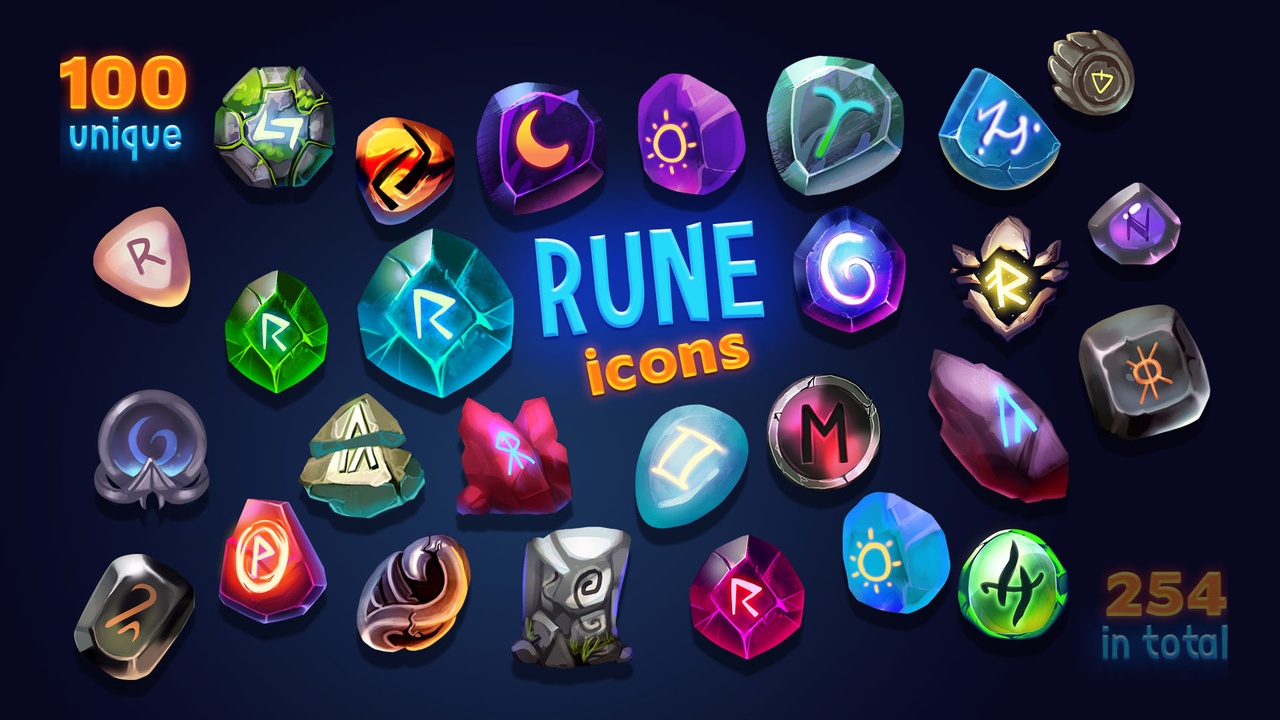 Media 1 for listing Fantasy Rune Icons