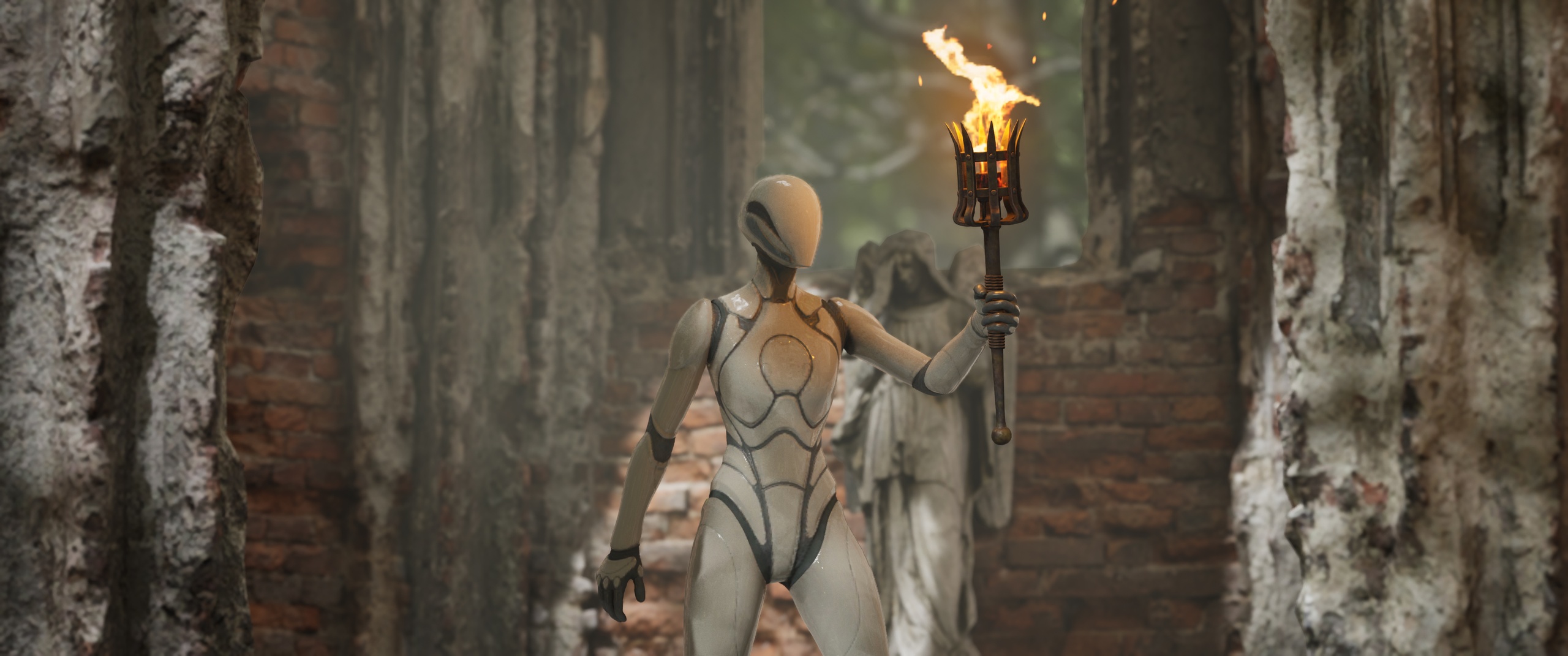 Media 1 for listing Medieval Torch Set — Wall & Handheld, with Character BP (UE5)