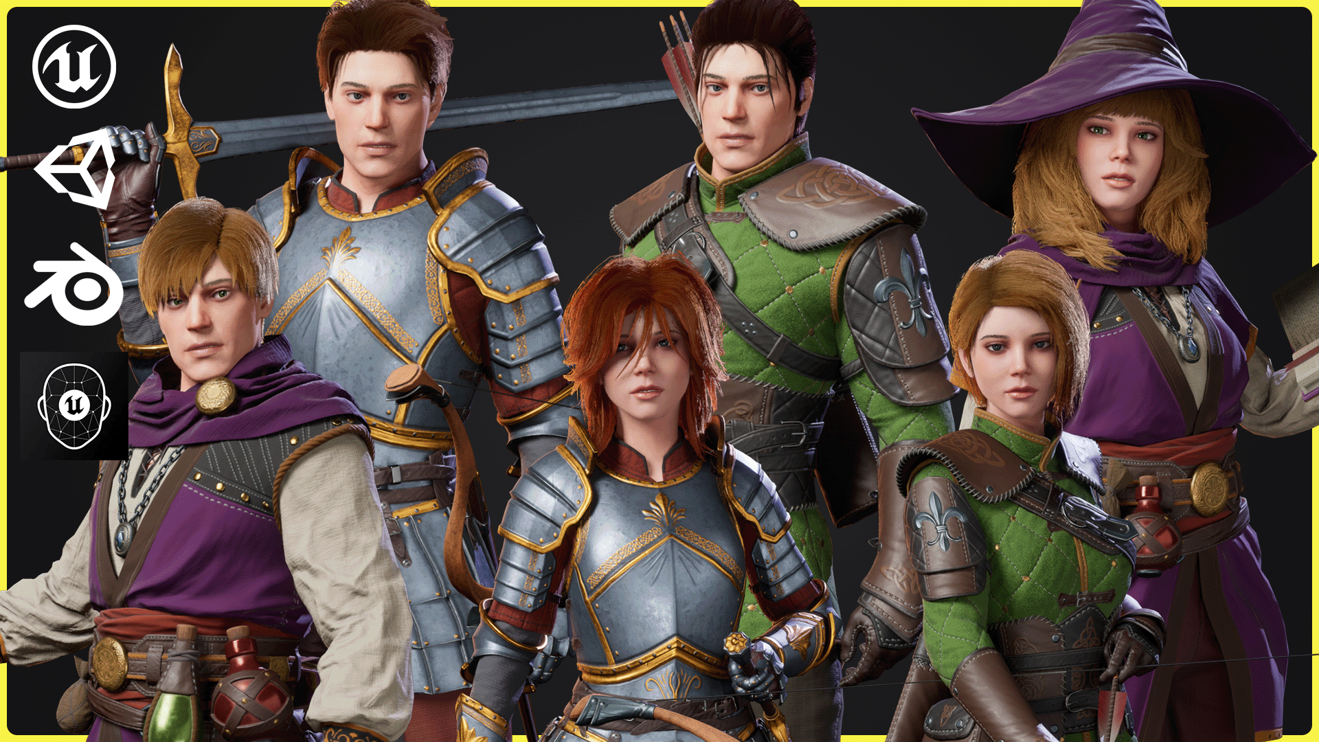 Fantasy Characters Bundle | Fab
