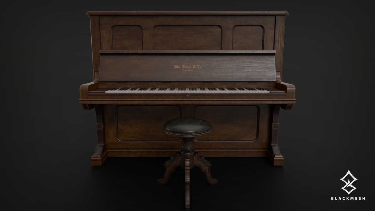 Media 1 for listing Vintage Piano & Stool