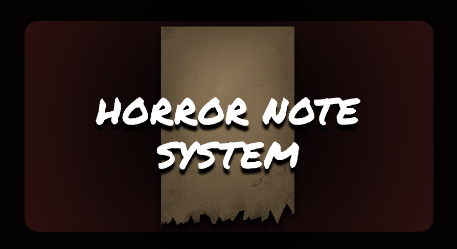 Horror Note System | Fab