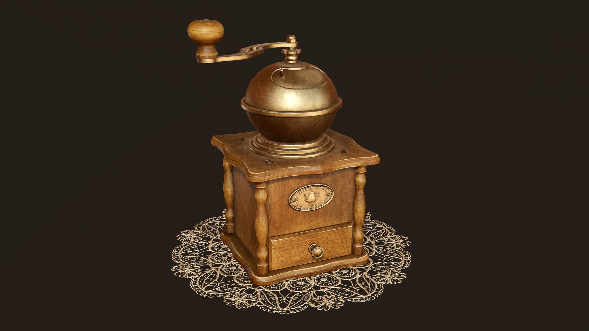 Media 1 for listing Vintage Coffee Grinder