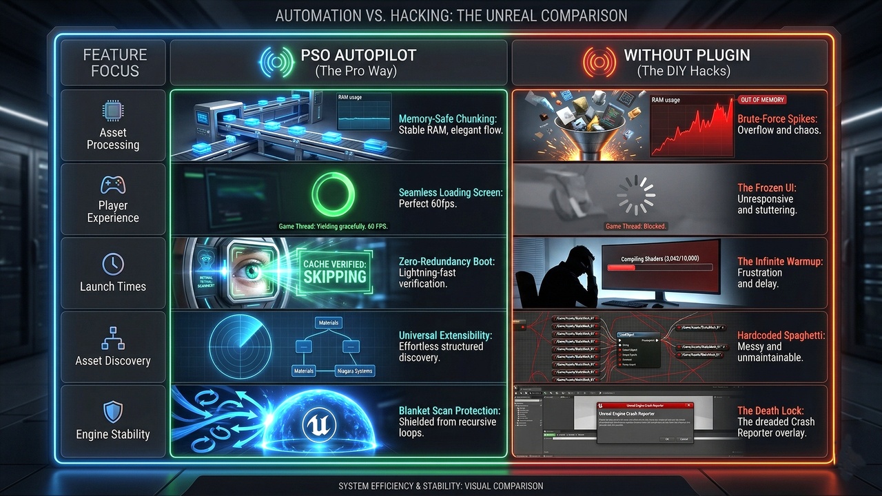 Media 1 for listing PSO Autopilot: Smart & Safe Shader Compilation Warm-up System to Prevent Hitches