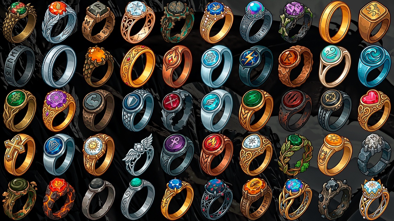 Media 1 for listing Medieval Ring Icons