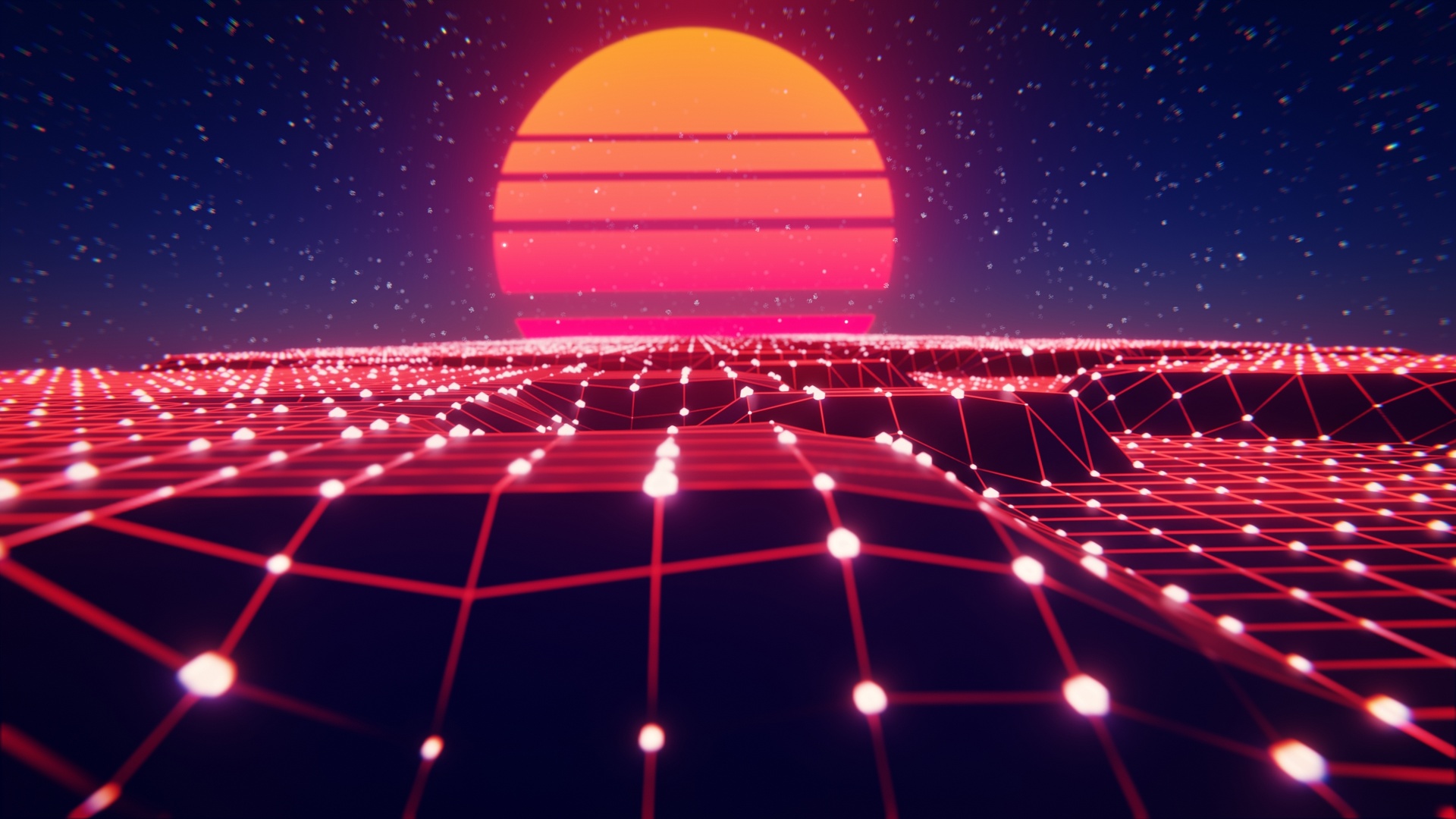 Media 1 for listing Synthwave Environment Animation Loops