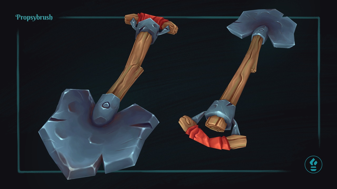 Media 1 for listing Low Poly Stylized Shovel – Hand-Painted Game-Ready 3D Asset