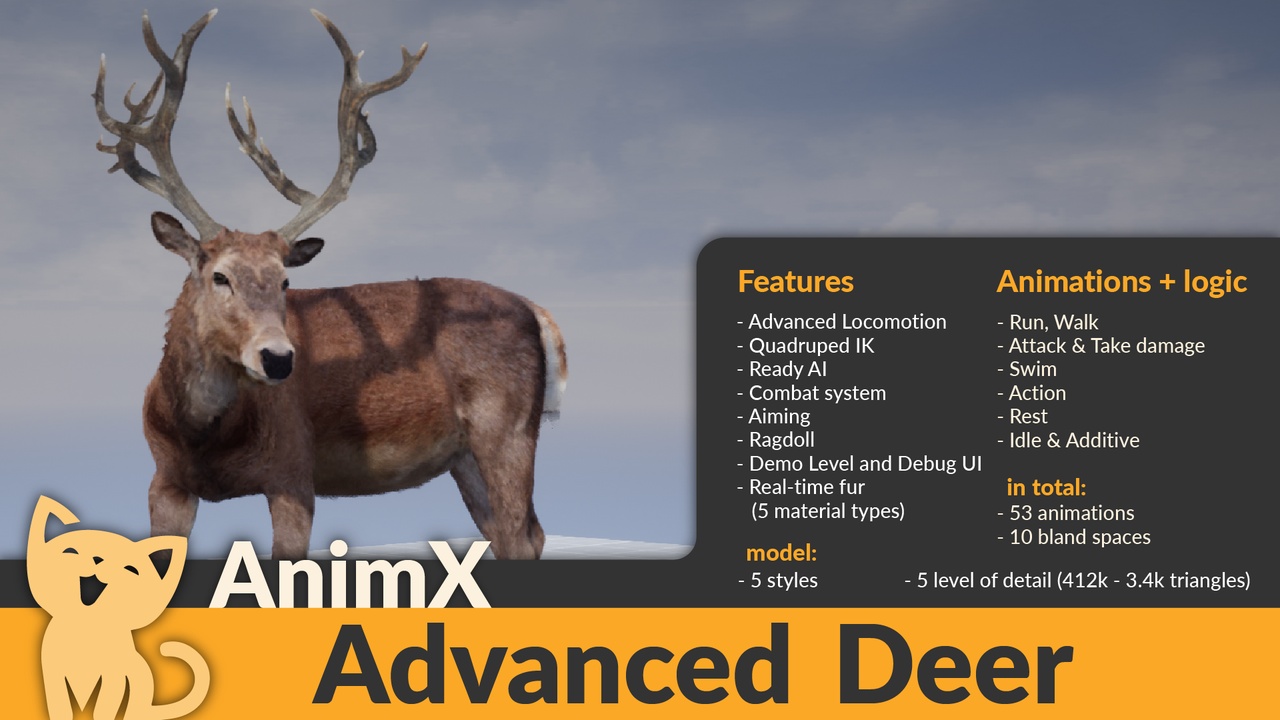 Media 1 for listing AnimX: Advanced Deer