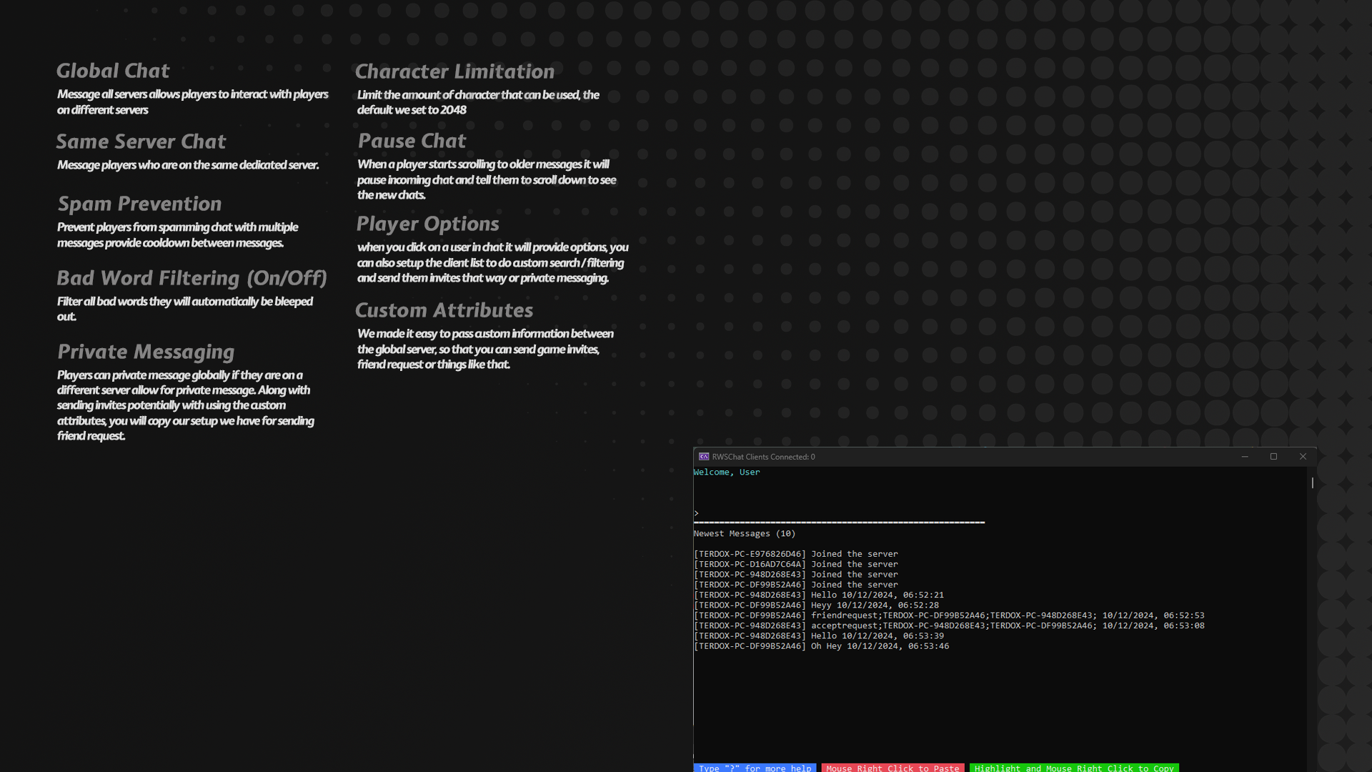 Advanced Multiplayer Chat System w/ Global Chat | Fab