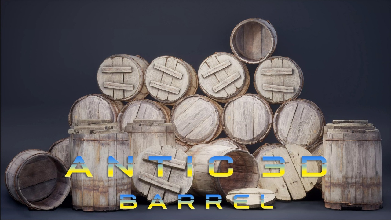 Media 1 for listing Old Wooden Barrel