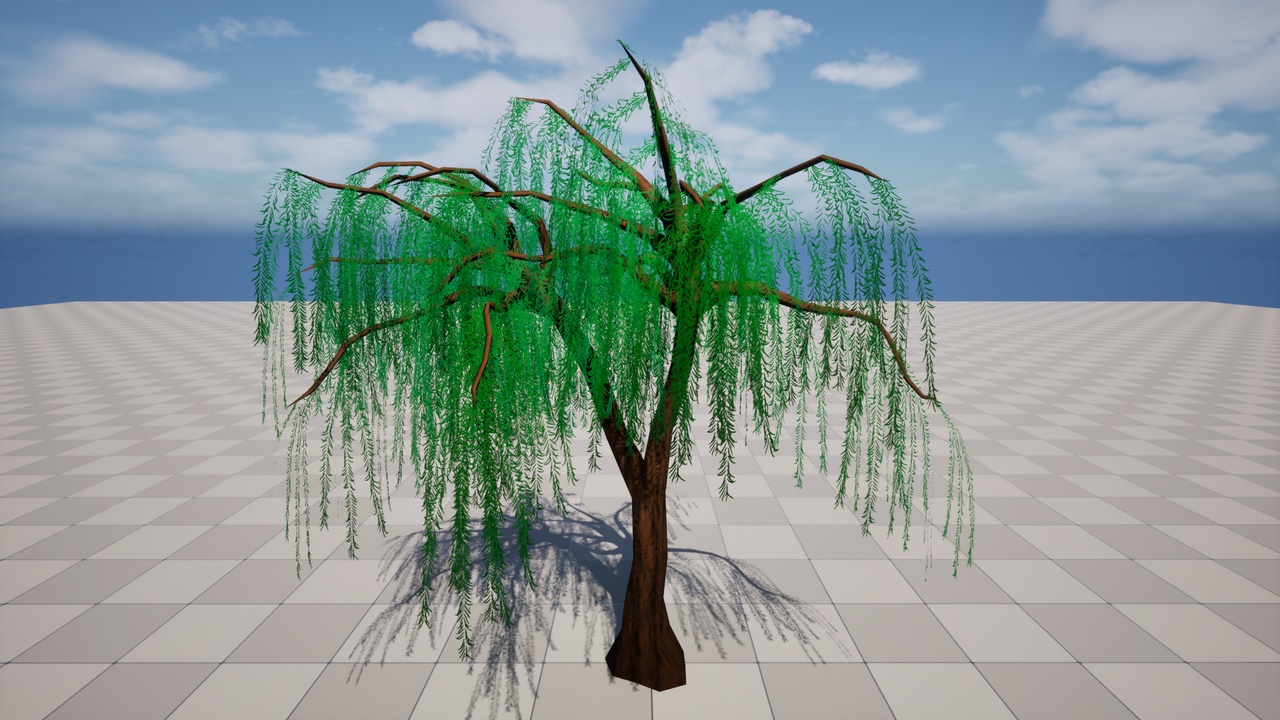Media 1 for listing Stylized Willow Tree | Game-Ready UE5 Foliage Asset