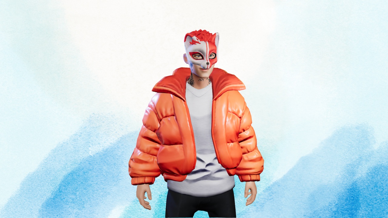 File multimediali per l'articolo Cat Mask in Male Stylized Character: 1