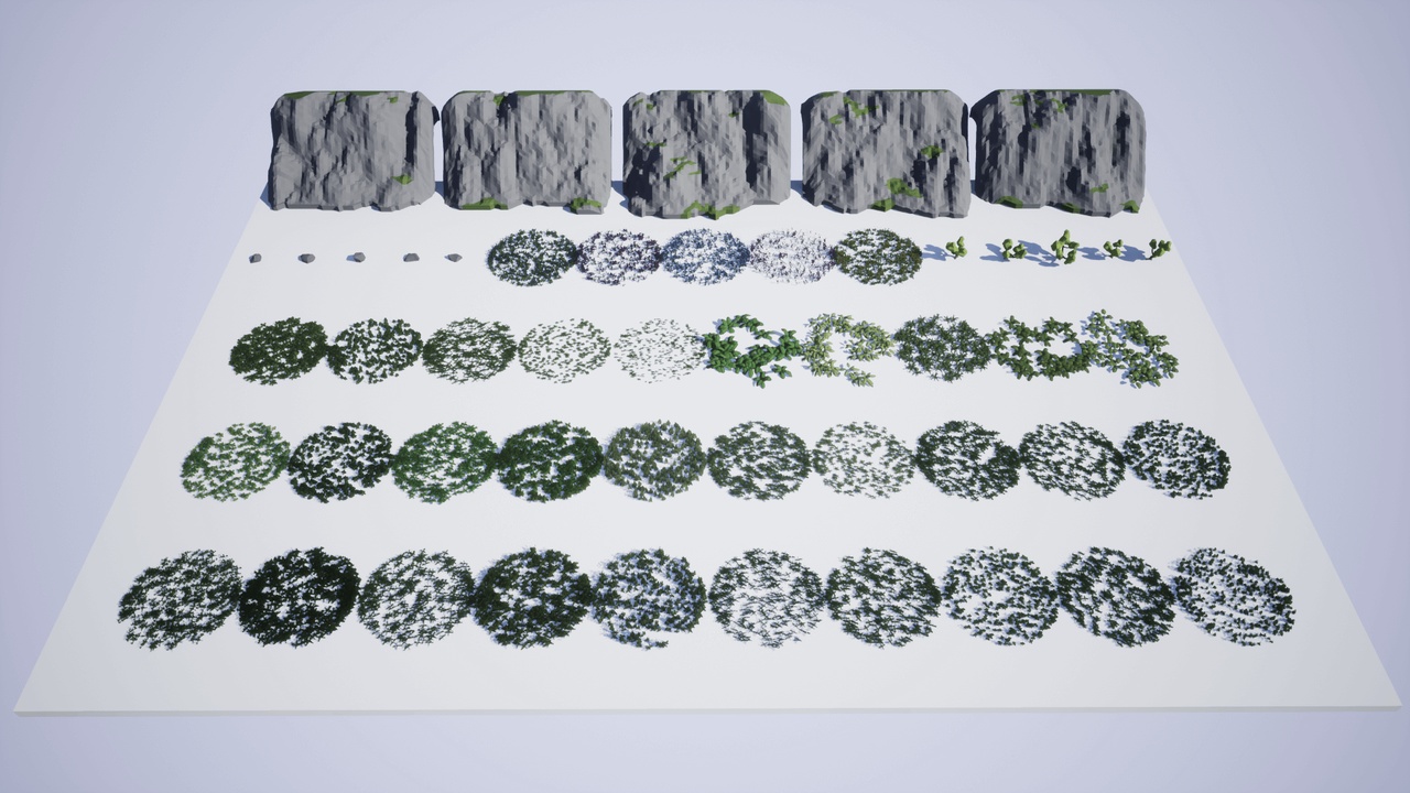 Low Poly: Vegetation | Fab